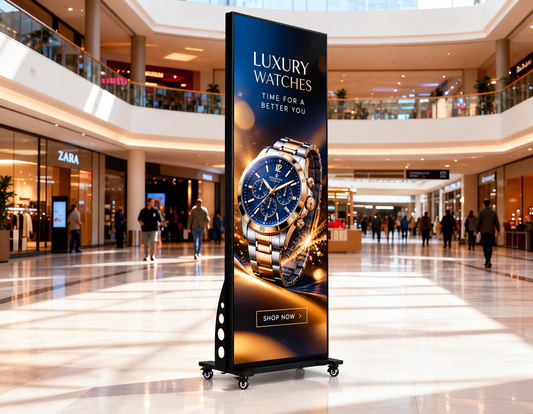 Free Standing Ad Kiosk - Indoor Portable Display